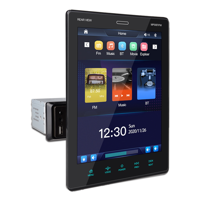 adjustable 9.5 Inch Ips Vertical Screen 1 single Din Car Mp5 Player Car Radio Stereo