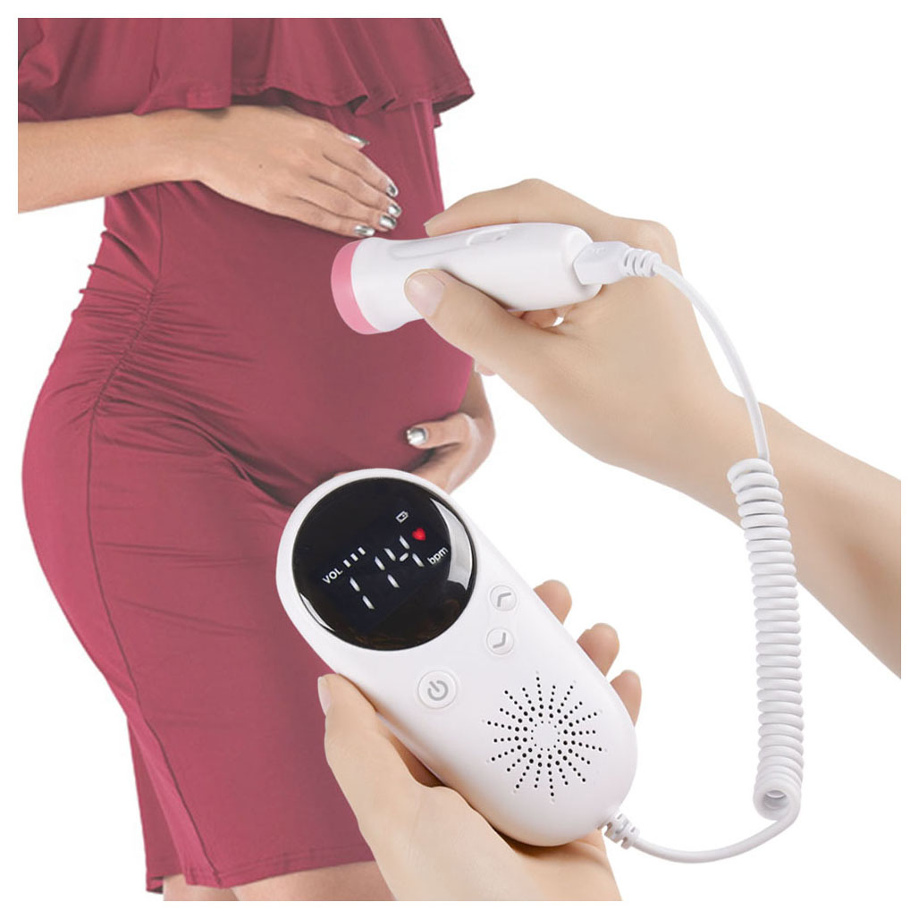Fast Delivery 2.50Mhz Ultrasound Doppler Fetal Monitor Portable Baby Health Monitor For Home Used