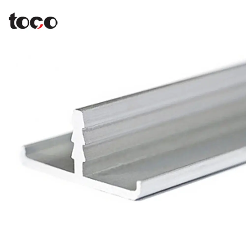 toco Aluminum Furniture Flexible Shape Channel Protectors Strip 16mm T Shaped Profiles Edge Banding Trim