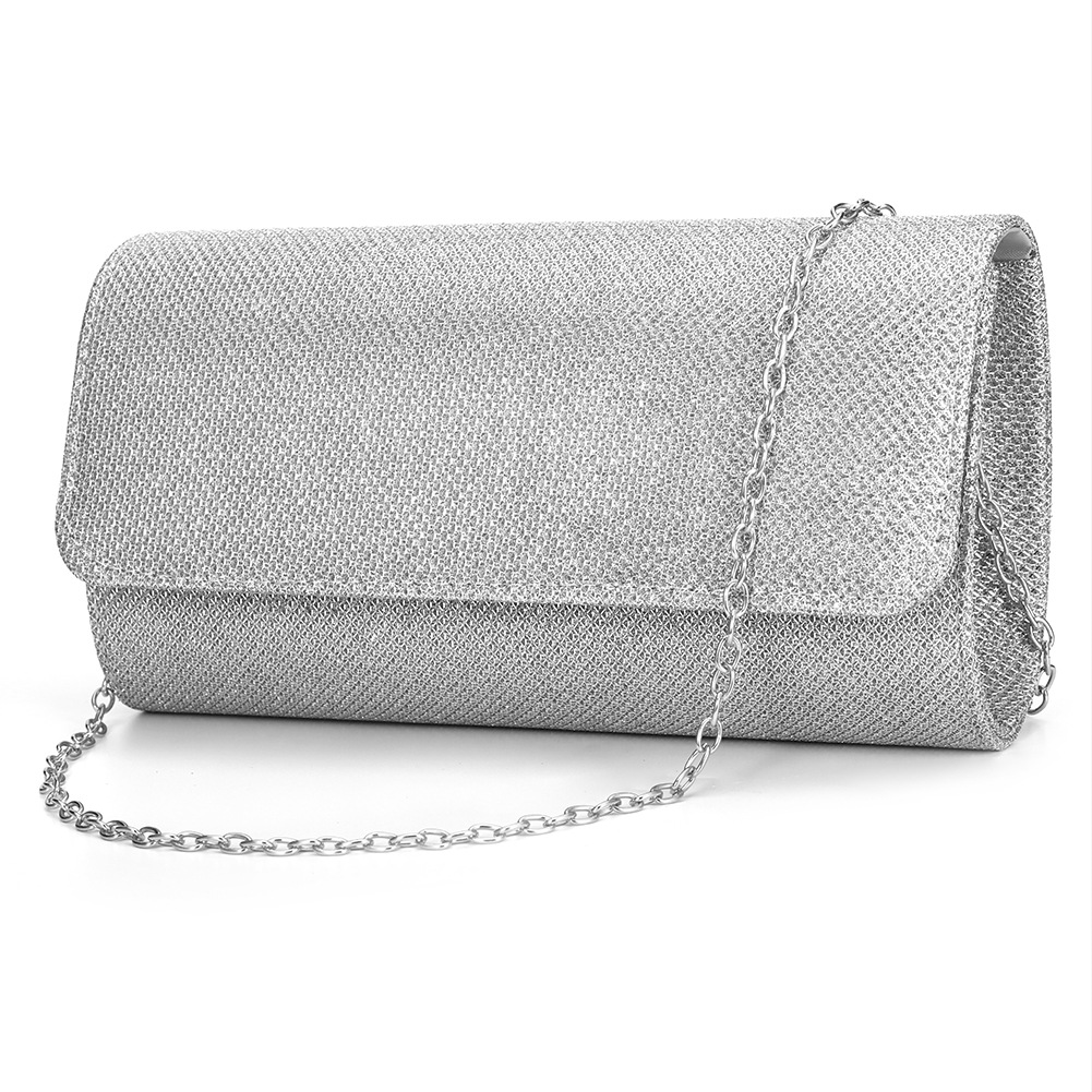 Ladies Sparkle Cocktail Party Prom Handbag for Women Glitter Wedding Flap Clutch Purses Evening Bag With Detachable Chain