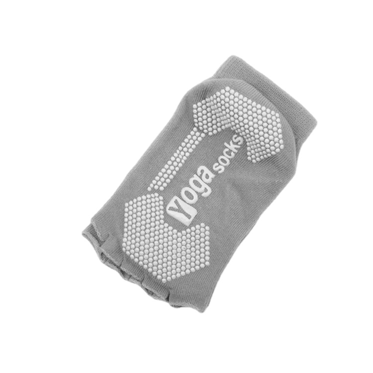 Wholesale anti-slip open toe 5 toe grip pilates soft ankle knitted Yoga Socks