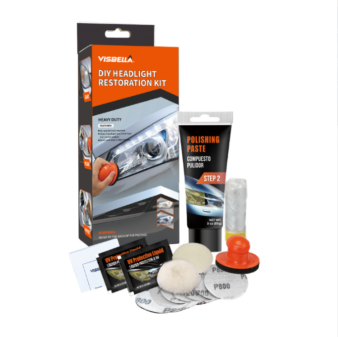 Heavy Duty Kit Headlight Lens Restoration System Quick Headlight Clear Coat