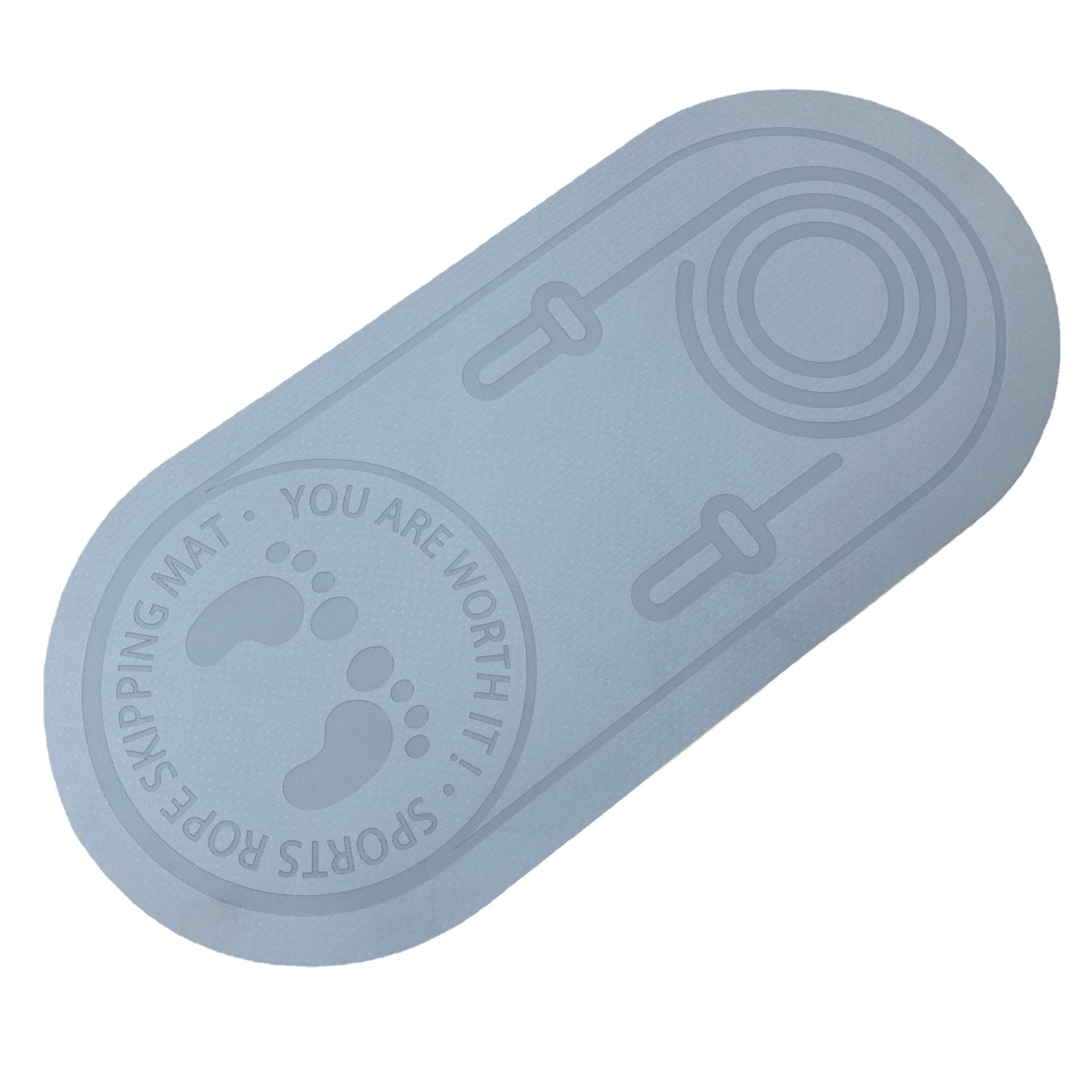 Knees Floor Protection Impact Absorption Jumping Rope Mat for Home Gym