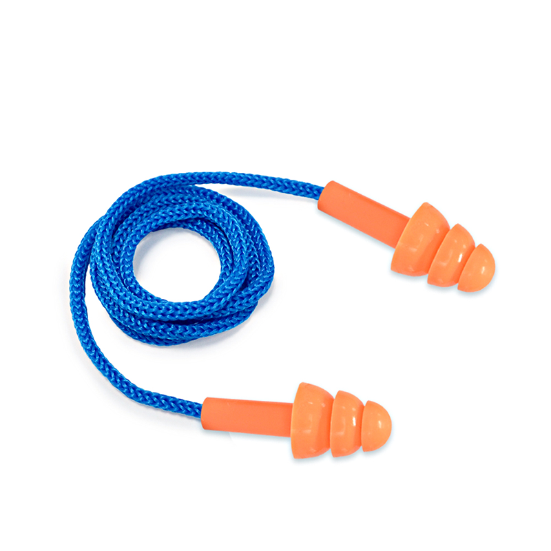 Soundproof reusable waterproof swimming silicone corded ear plugs ear protector earplug