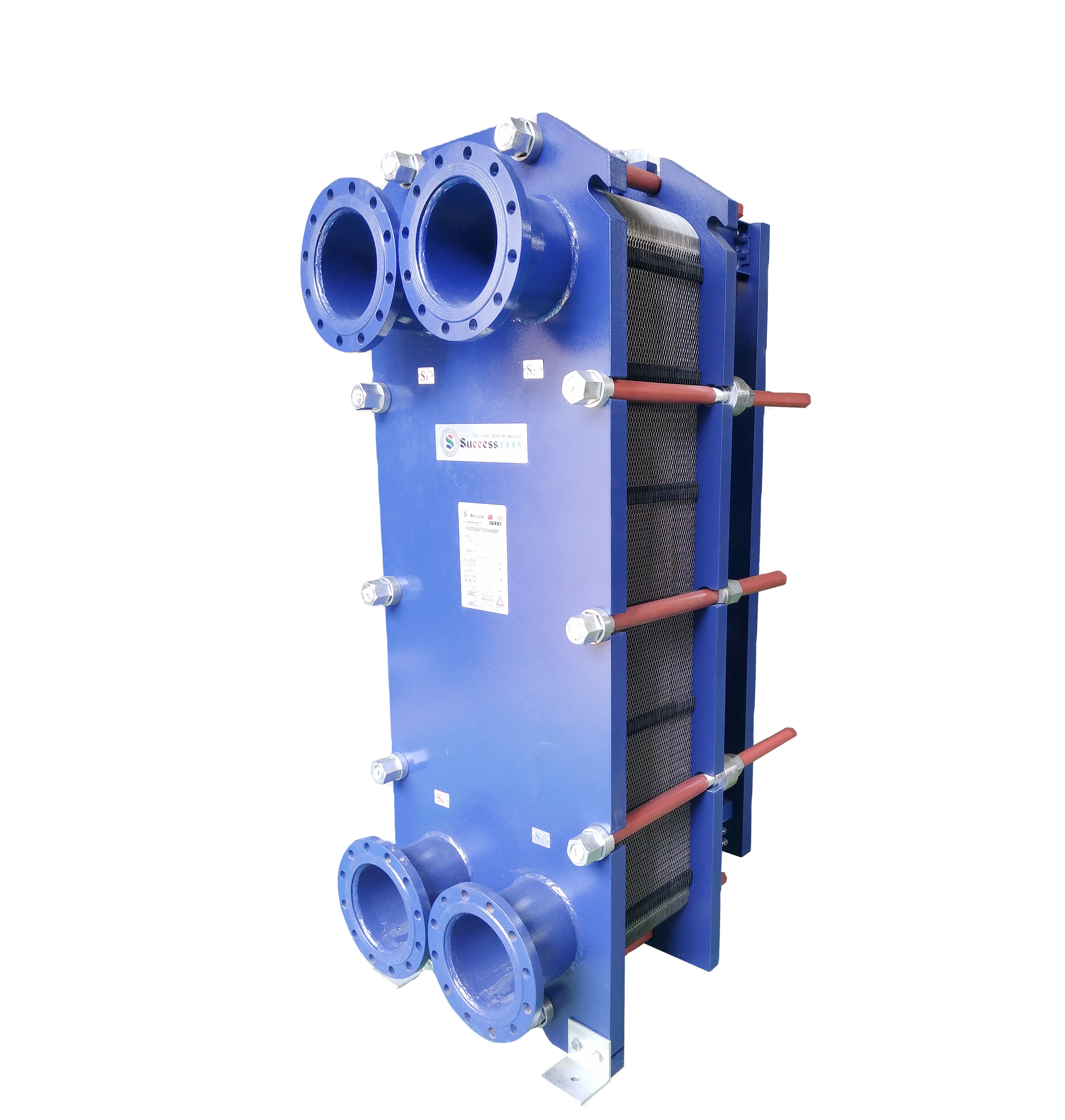 Success plate type heat exchanger for industrial heat transfer