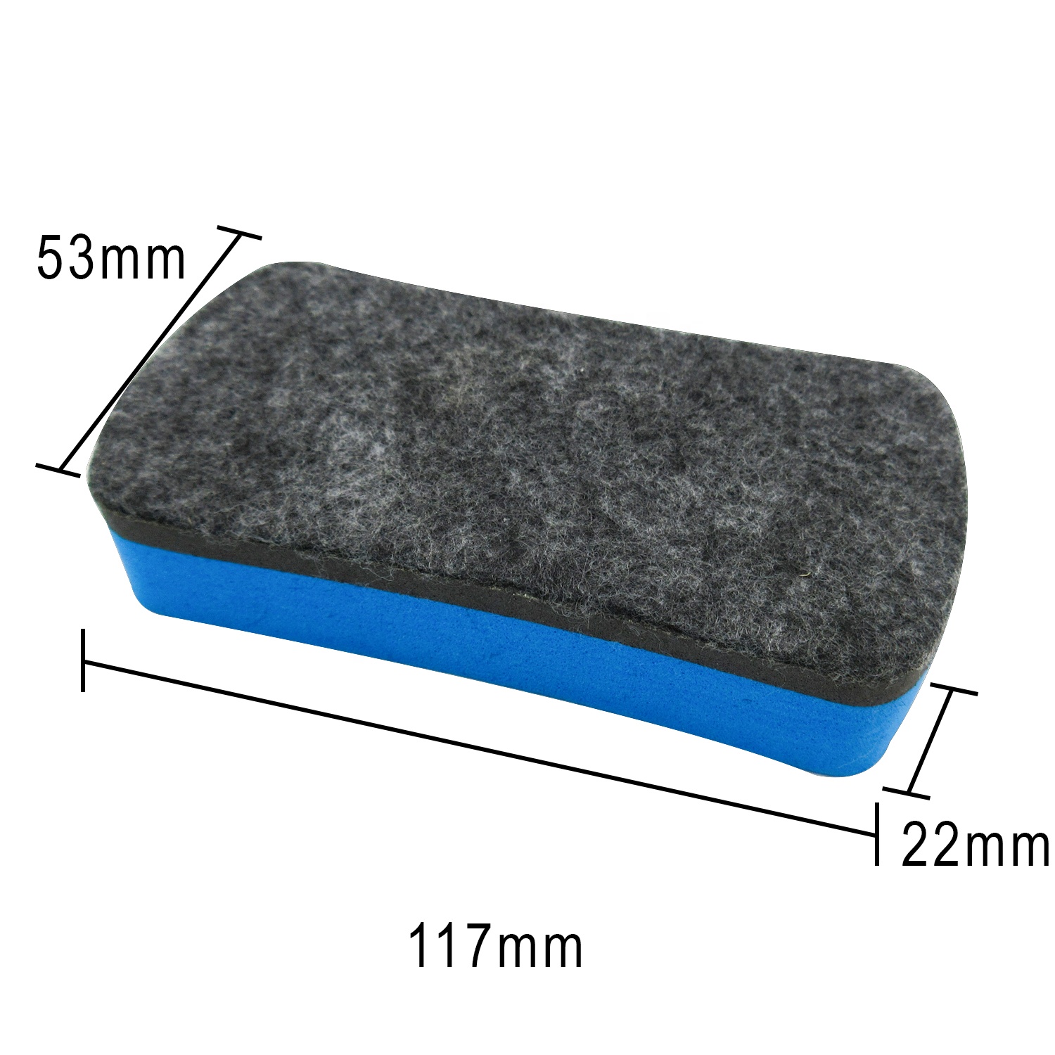 Hot Premium Blue Magnetic eraser For Whiteboard Chinese Manufacture Board eraser Ergonomic Shape Dry Felt EVA eraser