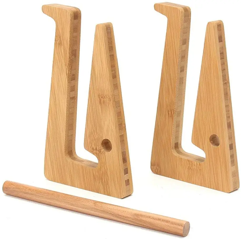 Simple Bamboo Laptop Stands, Desktop Stand for Notebook Computer 11-14 inch