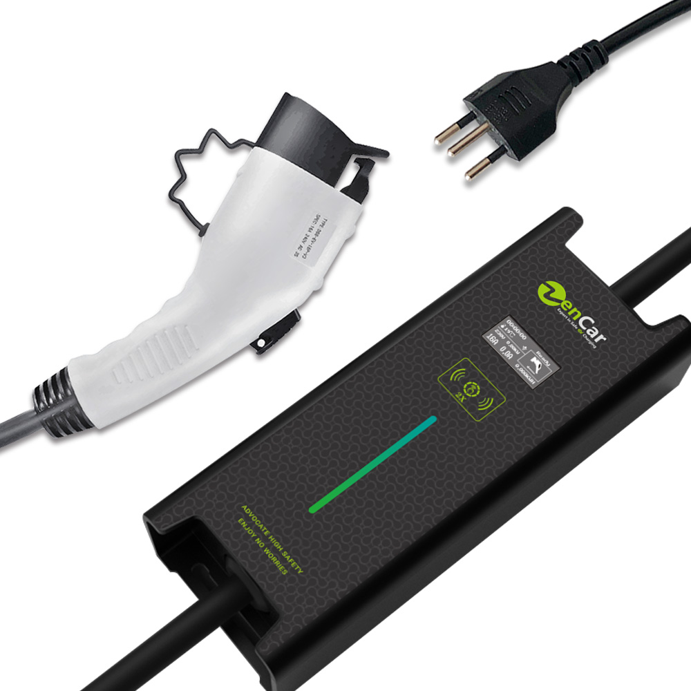 Evse Уровень 2 портативное зарядное устройство для электромобиля SAE J1772 с швейцарской вилкой T13 ev