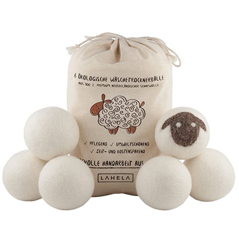 100% Eco-friendly Handmade Organic Wool Felt Dryer Balls Laundry Washing Ball For Laundry