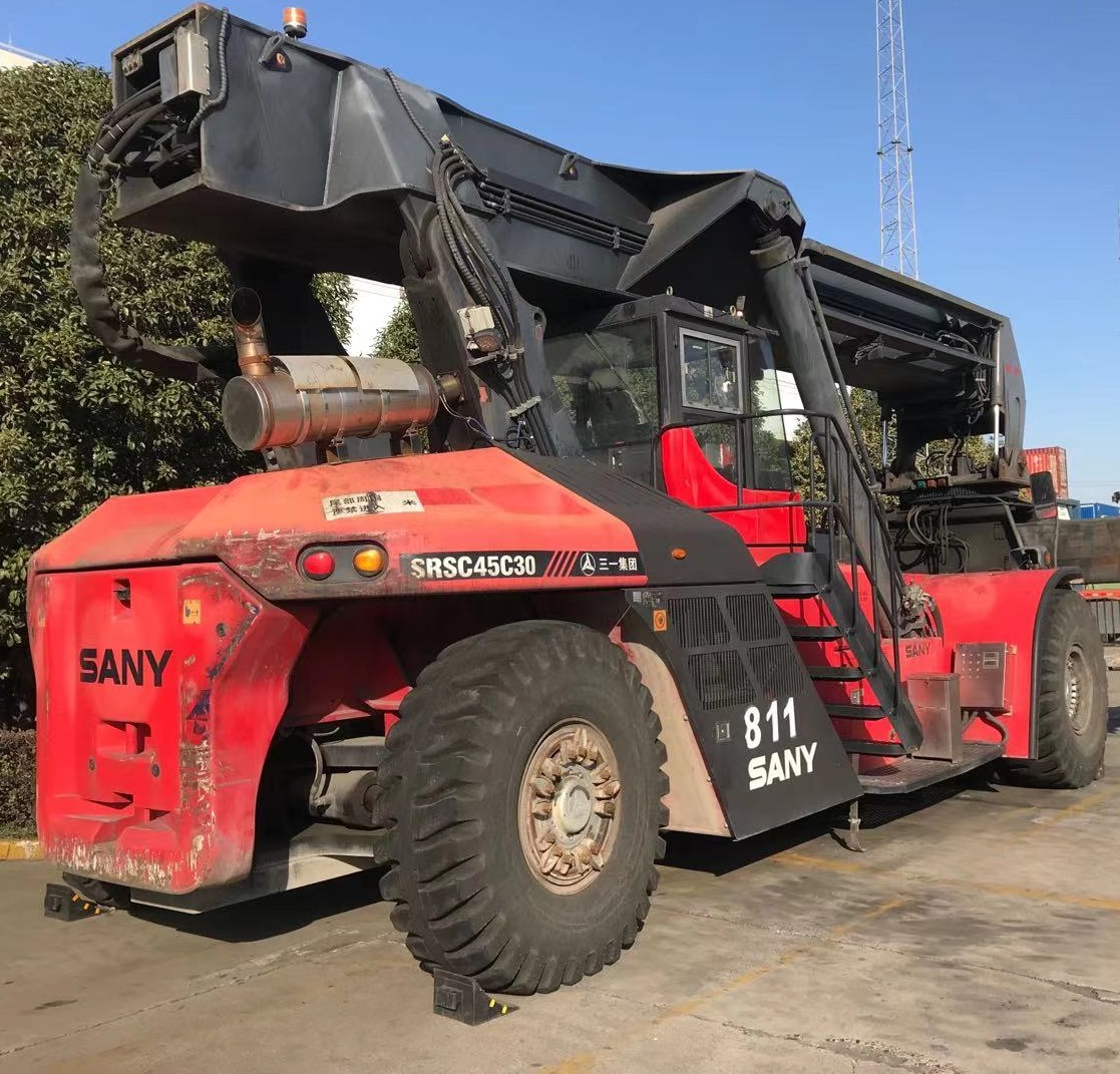 SANY высокоэффективные контейнеры 45t, штабелер, полноприводный вилочный погрузчик, высококачественный б/у контейнер, штабелер DR450,uesd штабелер