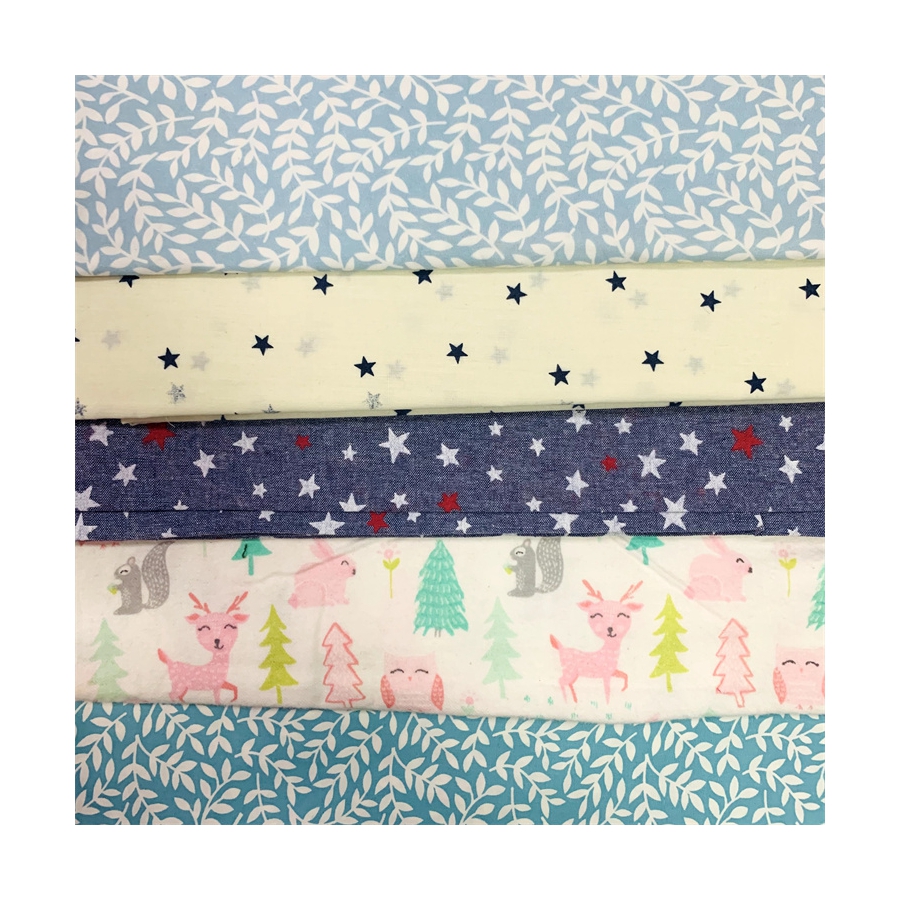 The samples customized cotton polyester fabric yarn dyed printing