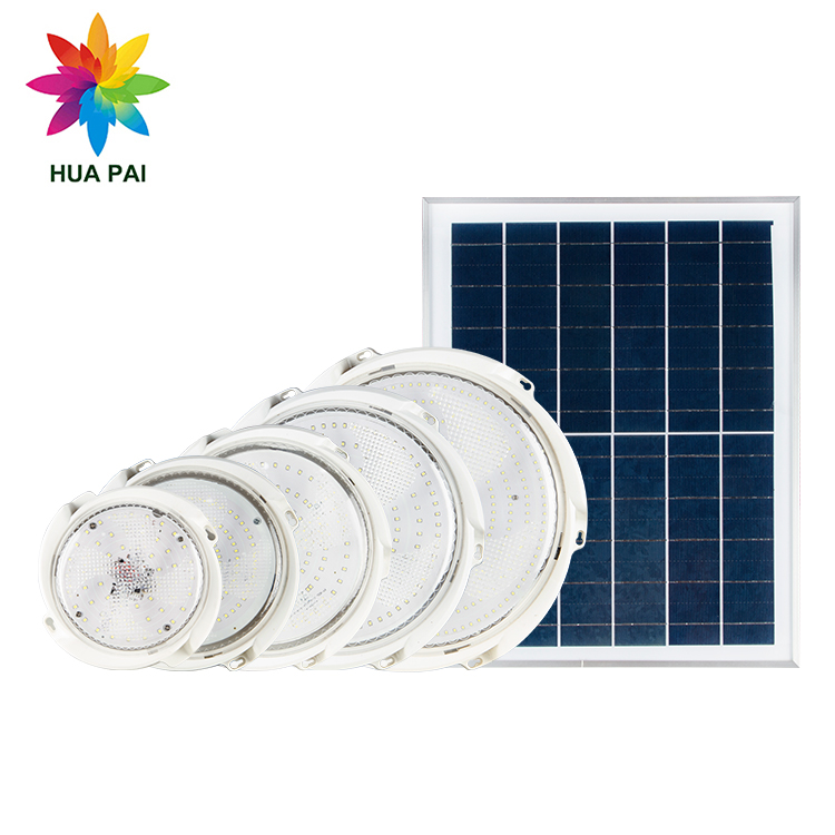 HUAPAI High Efficiency Home Indoor Solar Power Battery Spot Lamp 40w 60w 100w 200w 300w Solar Ceiling Light