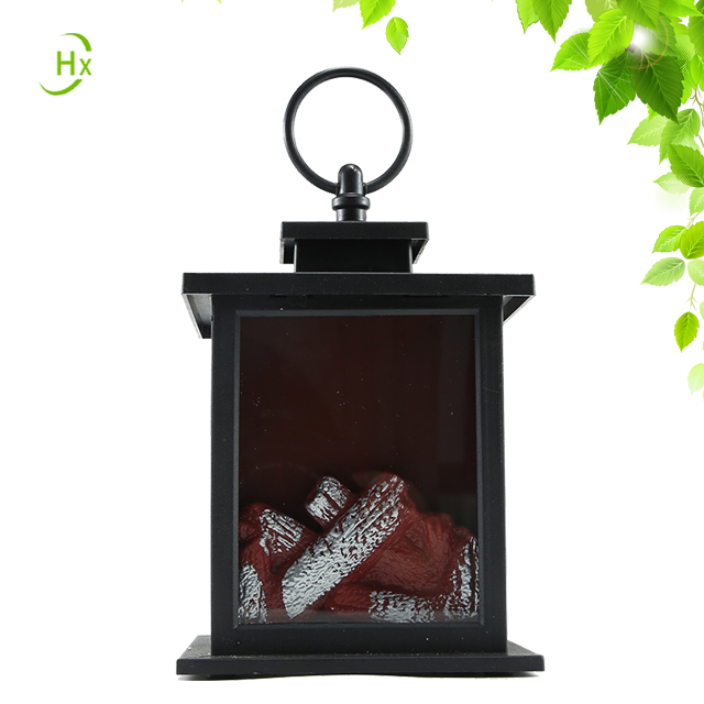 Home freehand trumpet plastic dancing simulation fireplace flame led lantern