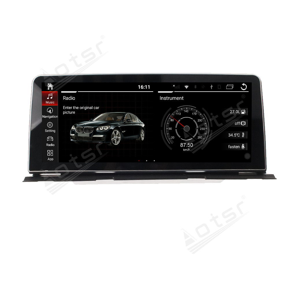Автомобильный мультимедийный проигрыватель для BMW 6 серий 6GT M6 F06/F12 12,5 Android 10 8 + 128 4G LTE GPS-навигация автостерео головное устройство мультимедийный проигрыватель Радио Лента
