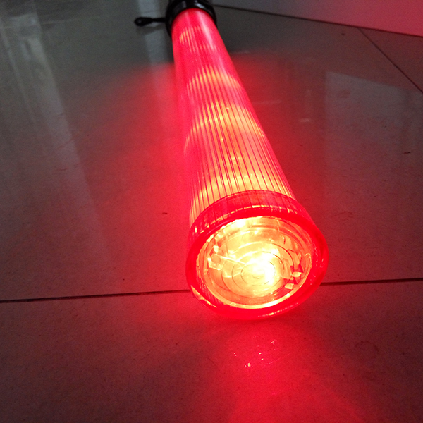High brightness emergency police torch control rechargeable led baton with magnetic base