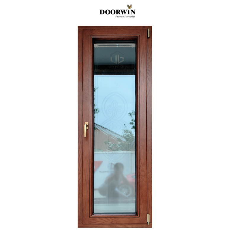 DOORWIN group, китайское производство, огромное наклонное и поворотное окно со стандартным стеклом IGCC