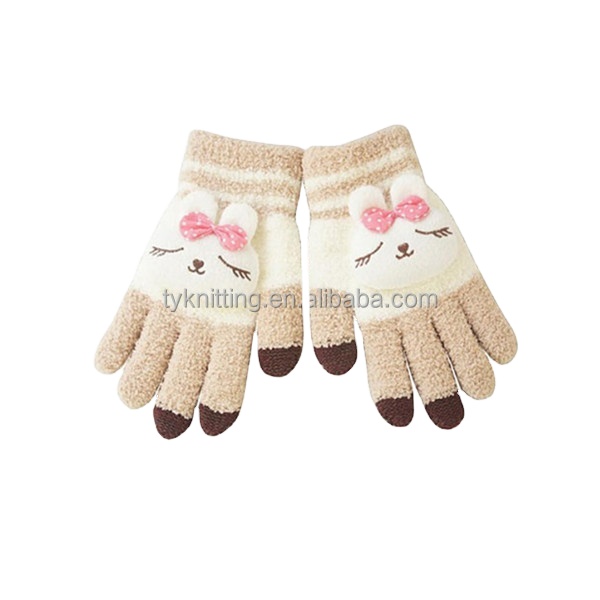simple High Quality warm Fancy fingers mittens