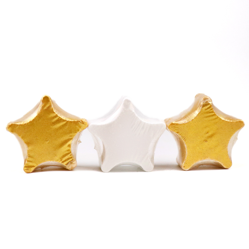 Christmas Mini Star Gold Shape Bath Bombs