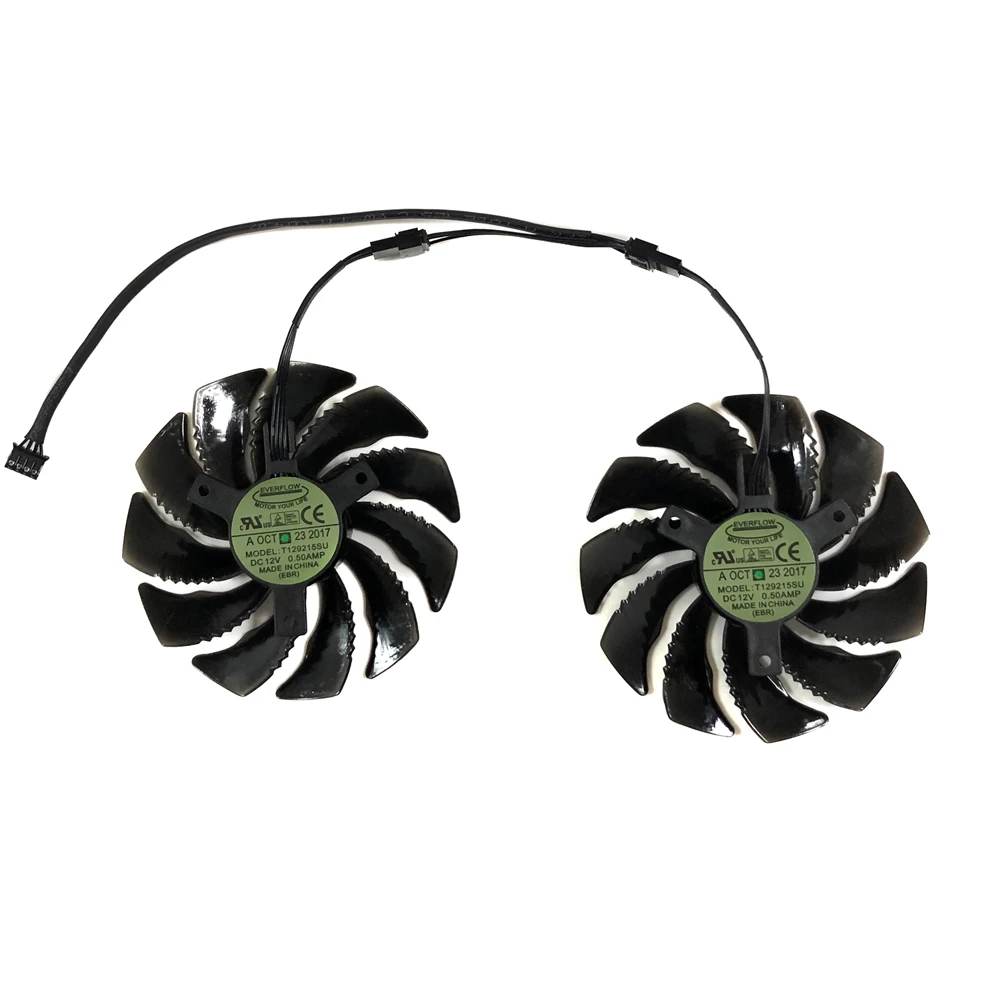 GeForce GTX 1050/1060 GPU Cooler T129215SU 90mm Graphics fan For GIGABYTE GTX1050 GTX1060 D5 Windforce G1 Cards As Replacement