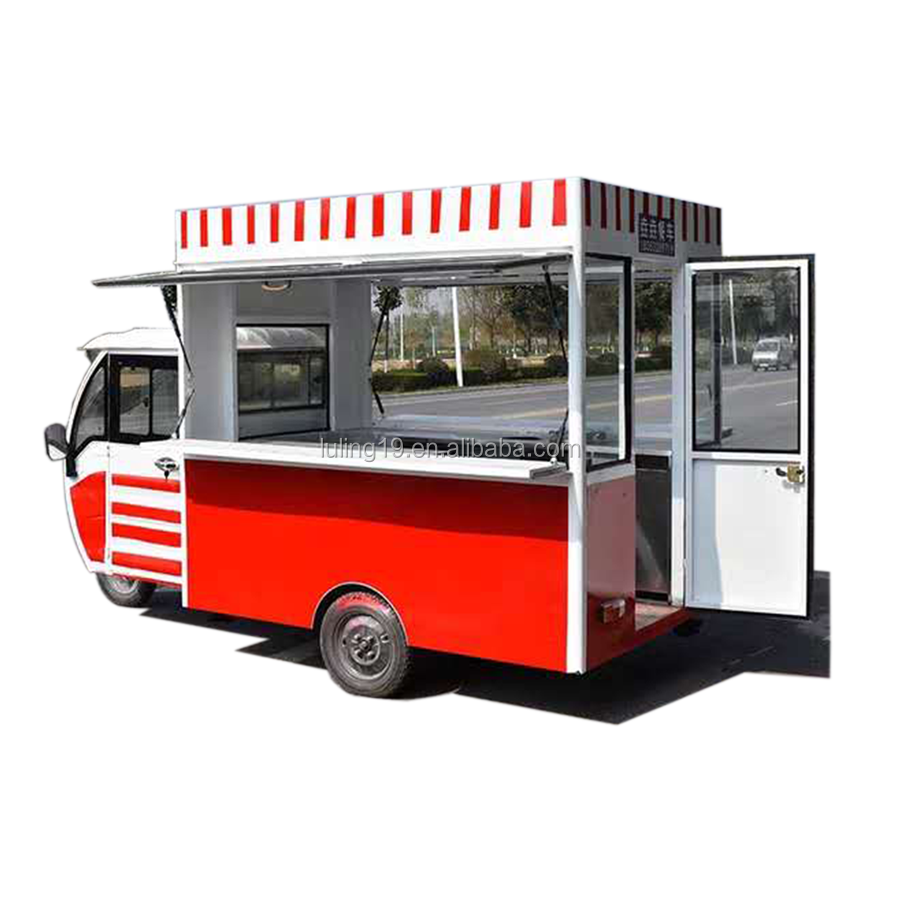 fast food ice cream vending kiosk enclosed hot dog cart, food trucks usa, stainless steel food tricycle cart for sale