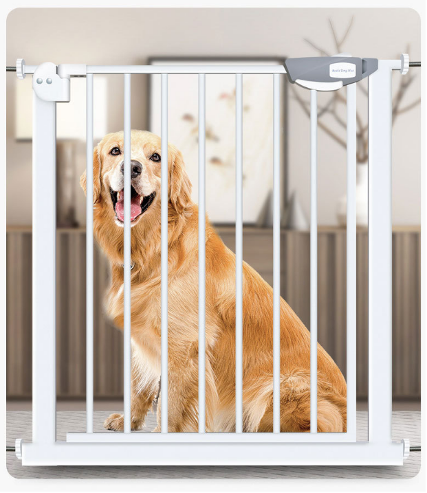 Easy Step Auto Close Safety Easy Walk dog cat Door fence Baby pet Gate