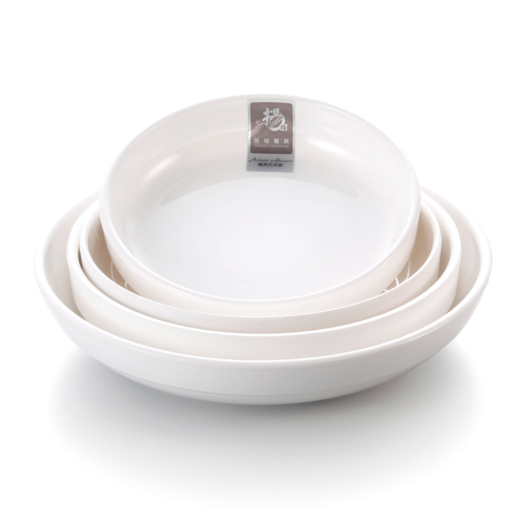 China cheap wholesale restaurant white melamine bowl and plates