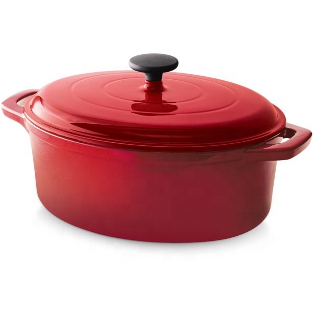 Enameled Cast iron oval Turkey Roaster Pots