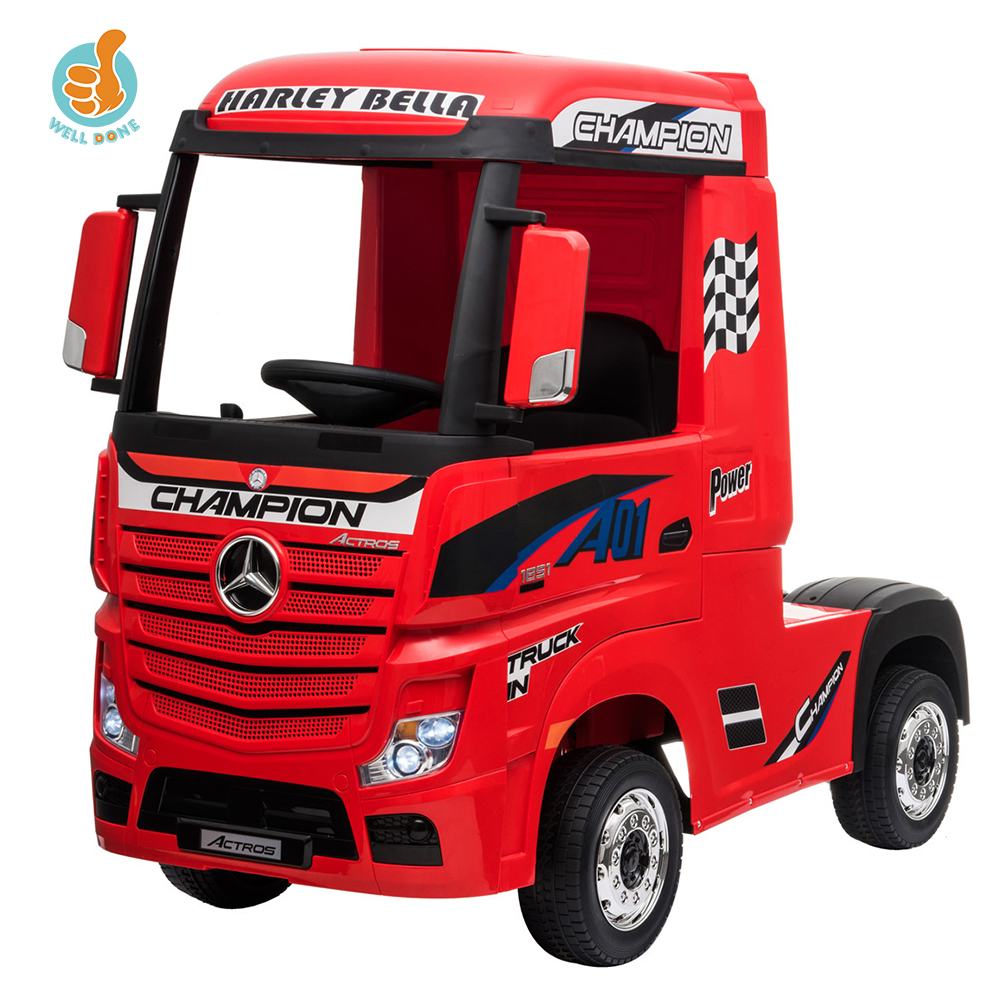 2020 Лицензированная детская Mercedes Benz Actros грузовик Детский электромобиль детей ездить на детские игрушки автомобиль с дистанционным управлением и