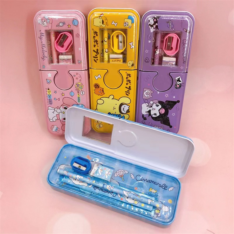 Botu Kawaii Sanrio пенал Kuromi пенал Мелодия Коричный мультфильм Sanrio аксессуары пеналы