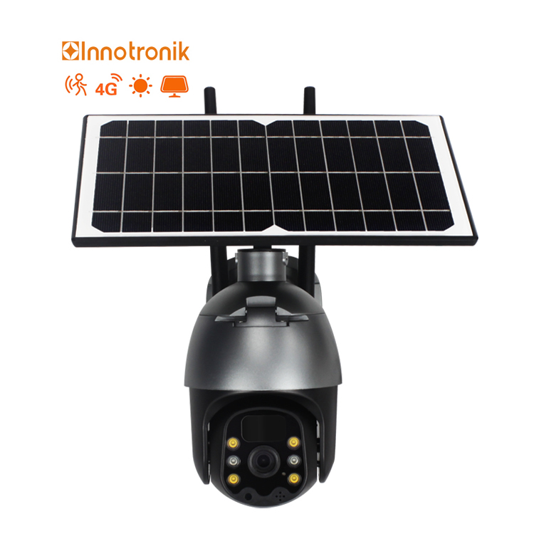 Новинка 2021, беспроводная камера видеонаблюдения Innotronik с питанием от солнечной батареи 1080P 4G, Wi-Fi, уличная камера видеонаблюдения на большие расстояния, PTZ, с Sim-картой