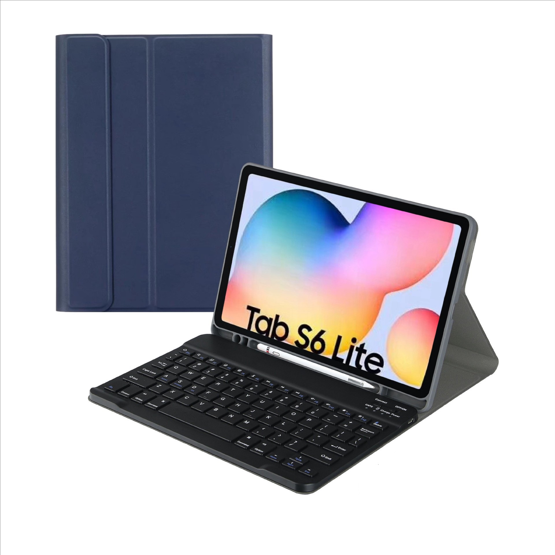 Чехол с клавиатурой и беспроводной мышью для Samsung Galaxy Tab S6 Lite 10,4 P610, чехол из искусственной кожи для планшета