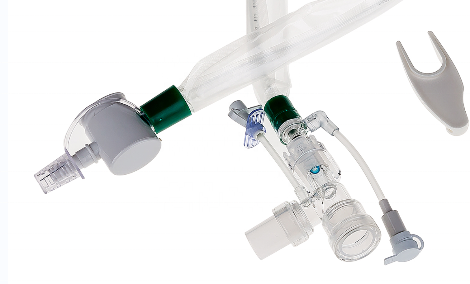 Closed suction catheter 300mm in length 14Fr 72 Hours Double Swivel with push switch Closed Suction Catheter