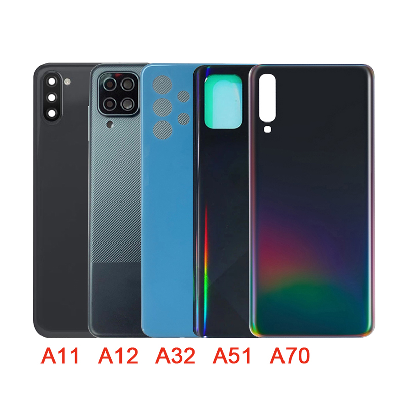 Rear Housing Case For Samsung Galaxy A01 A02 A02S A10E A11 A12 A22 A30 A32 A51 A52 A70 A72 Battery Door Back Glass Cover Panel