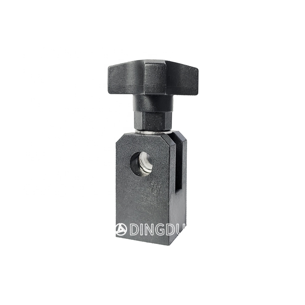 SLJZ-J-12 Lengthened Plastic Straight Connecting Clamp Holders with Star knob and Eyebolt for Sensors