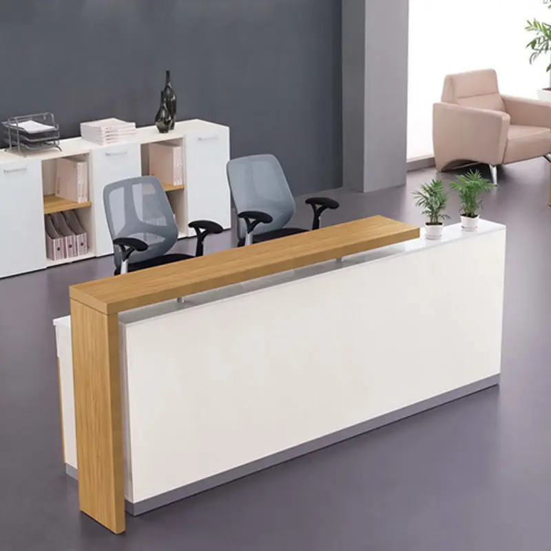Customizable fashion and simple front reception office cashier desk company environmental protection material desk for office