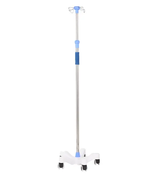 High quality ABS type medical infusion stand with caster for hospital and clinic