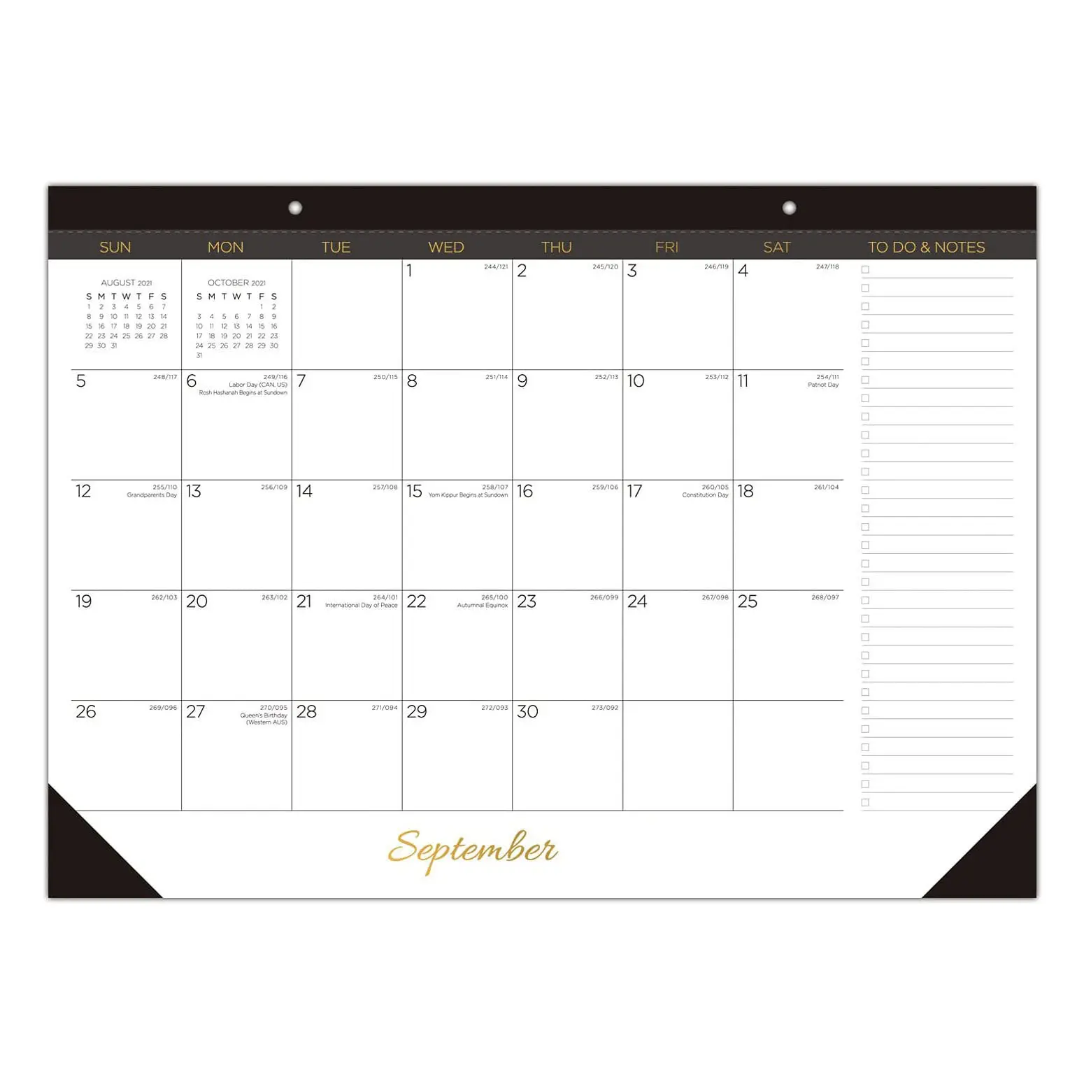 2023 Desk Calendar Large Monthly Desk Pad Calendar for Planning & Organizing 16 Months Desktop Wall Calendar Table Planner