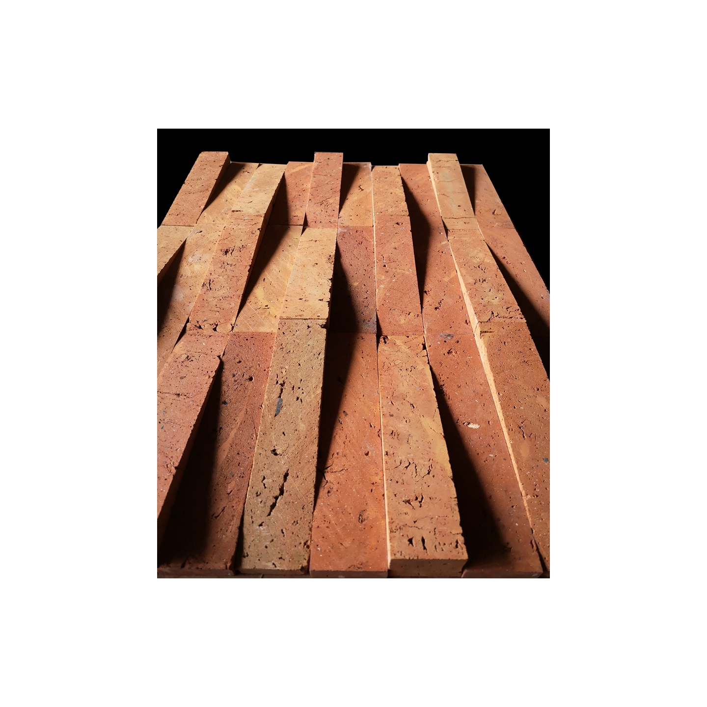 mosaic wall tile decoration antique red bricks mosaic 3D wall panels
