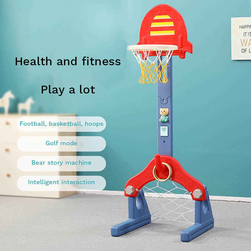 Kindergarten plastic portable children's basketball stand removable adjustable kids basketball stand