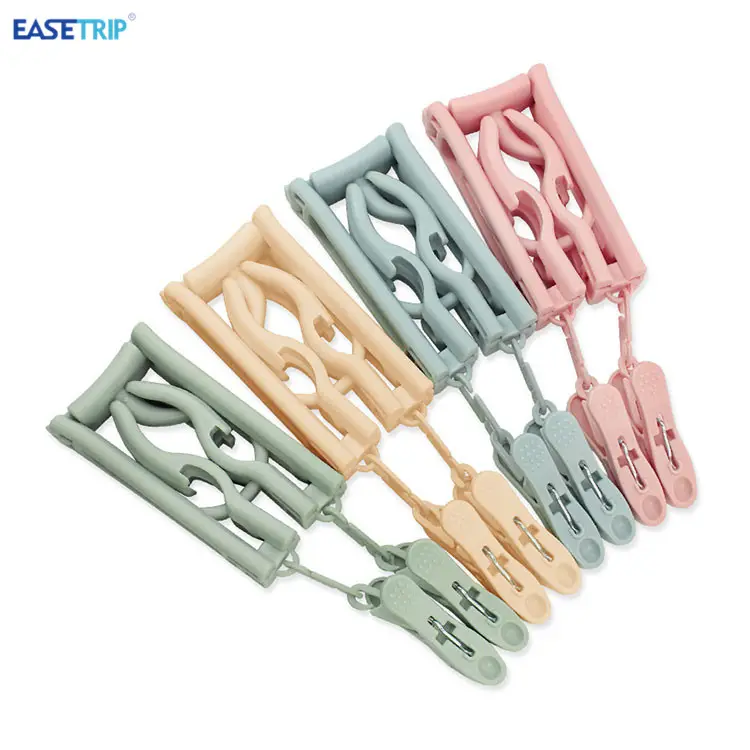 Custom Drying Cloth Hanger Rack Magic Travel Acrylic Foldable Clothes Hangers with Clips