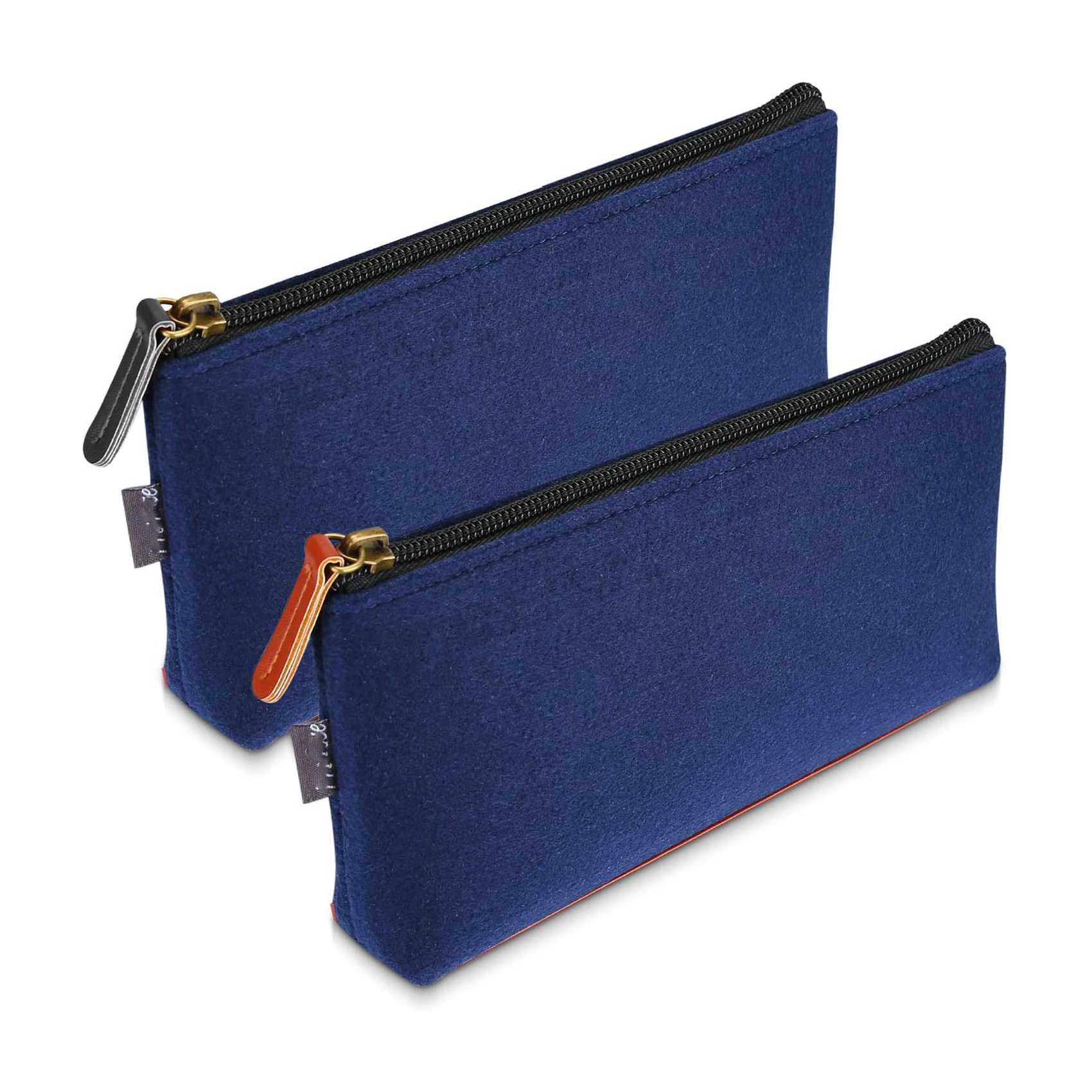 Pencil Bag Pen Case Makeup Bag Coin Purse Felt Students Stationery Pouch Zipper Bag Suitable for Pencil Highlighters, Gel Pen