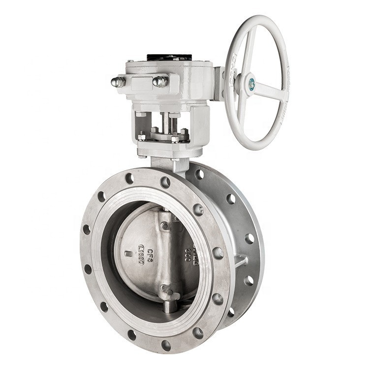 PN25 300LB CF8 клапан бабочка из нержавеющей стали турбинный фланец бабочный клапан