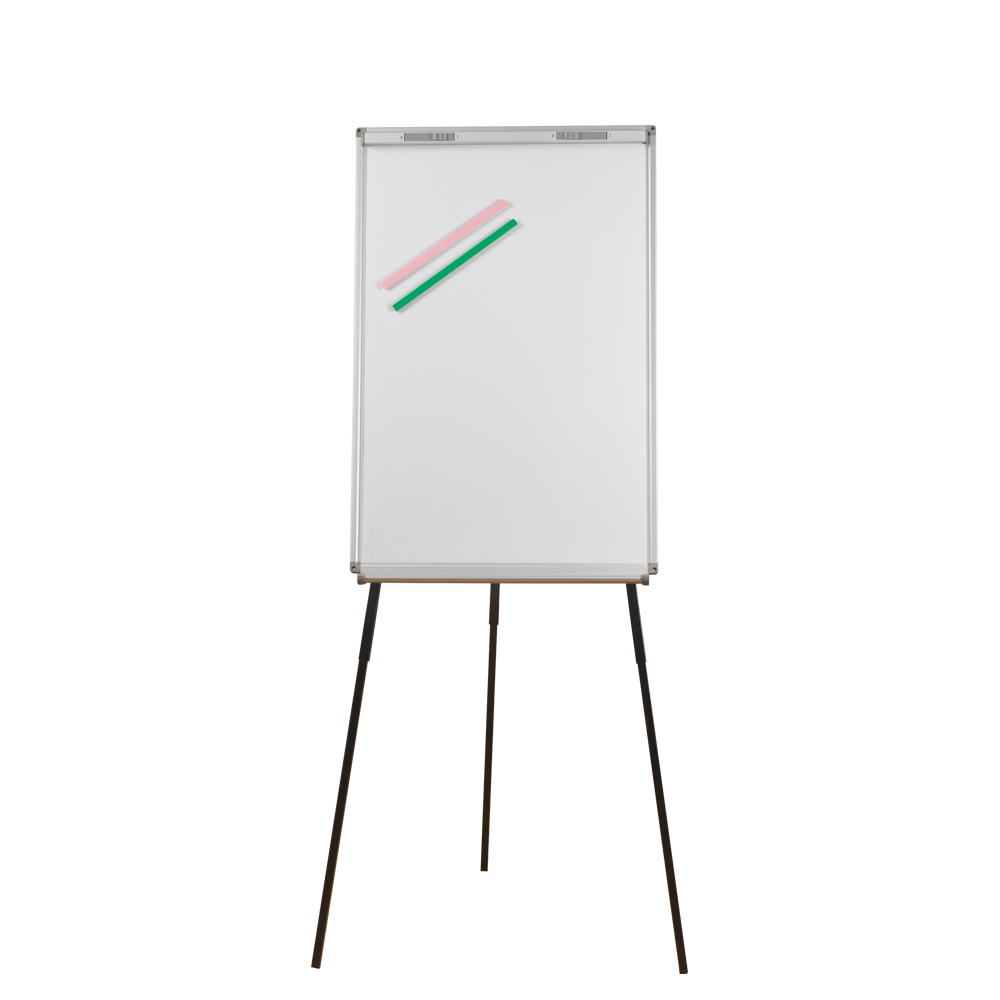 Height Adjustable Lacquered Steel Flip Chart with Stand School Office Whiteboard Flipchart