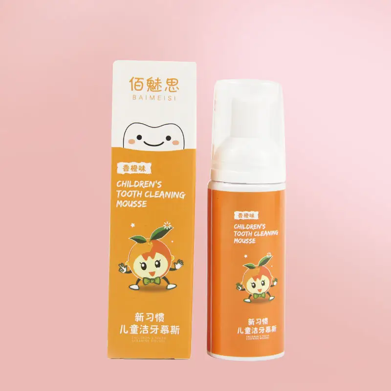 Wholesale Private Label Kids Organic Toothpaste Children Mousse Foam Toothpaste For Kids
