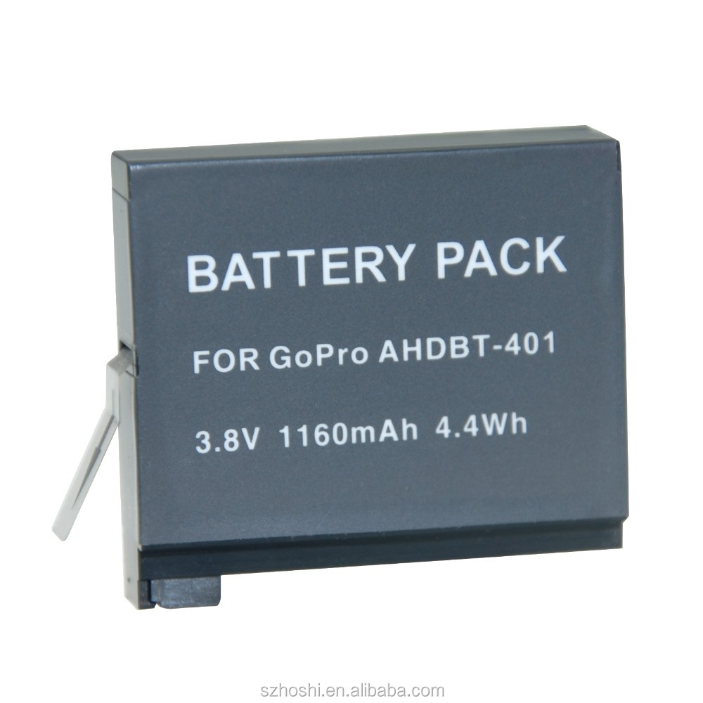 Оптовая цена 3,8 v 1160mAh AHDBT-401 аккумуляторная батарея для Gopro Hero 4 + двойное зарядное устройство/AHDBT 401 Экшн-камера