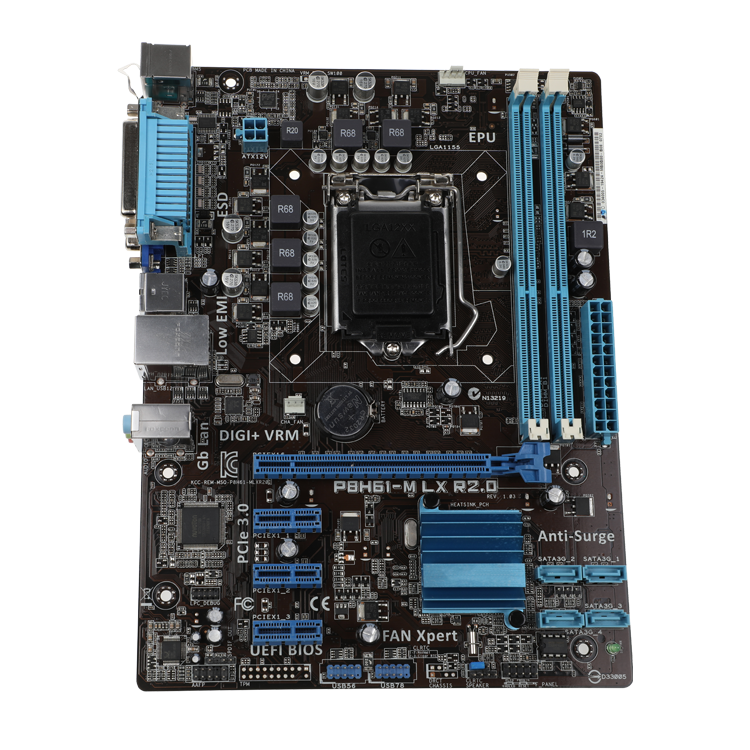 Double Channel 2 DDR3 DIMM P8H61-M Desktop Motherboard 100% Tested Mainboard For ASUS