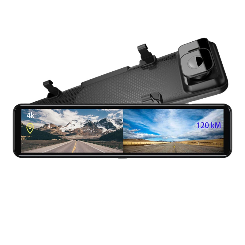 12-дюймовый автомобильный видеорегистратор с зеркалом заднего 4k 2160P Touch экран Автомобильный видеорегистратор с GPS ночного видения заднего вида камера с углом обзора