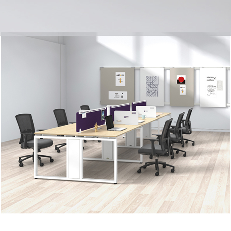 Factory Customization Office System Furniture Desk 6 Person Modern Design Office Tables