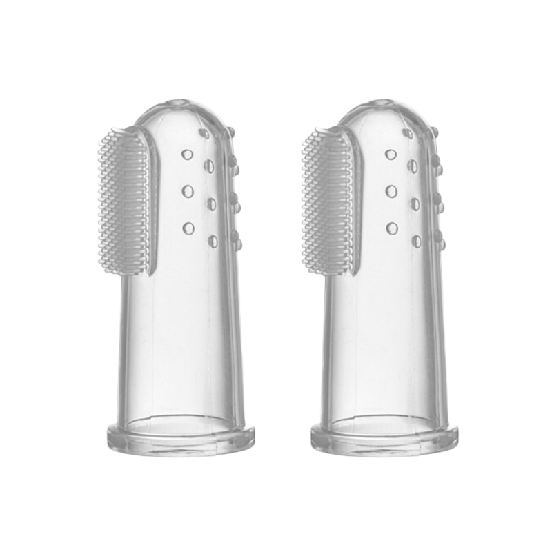 Baby Silicone Finger Toothbrush Oral Cleaning Massager for Training Teething