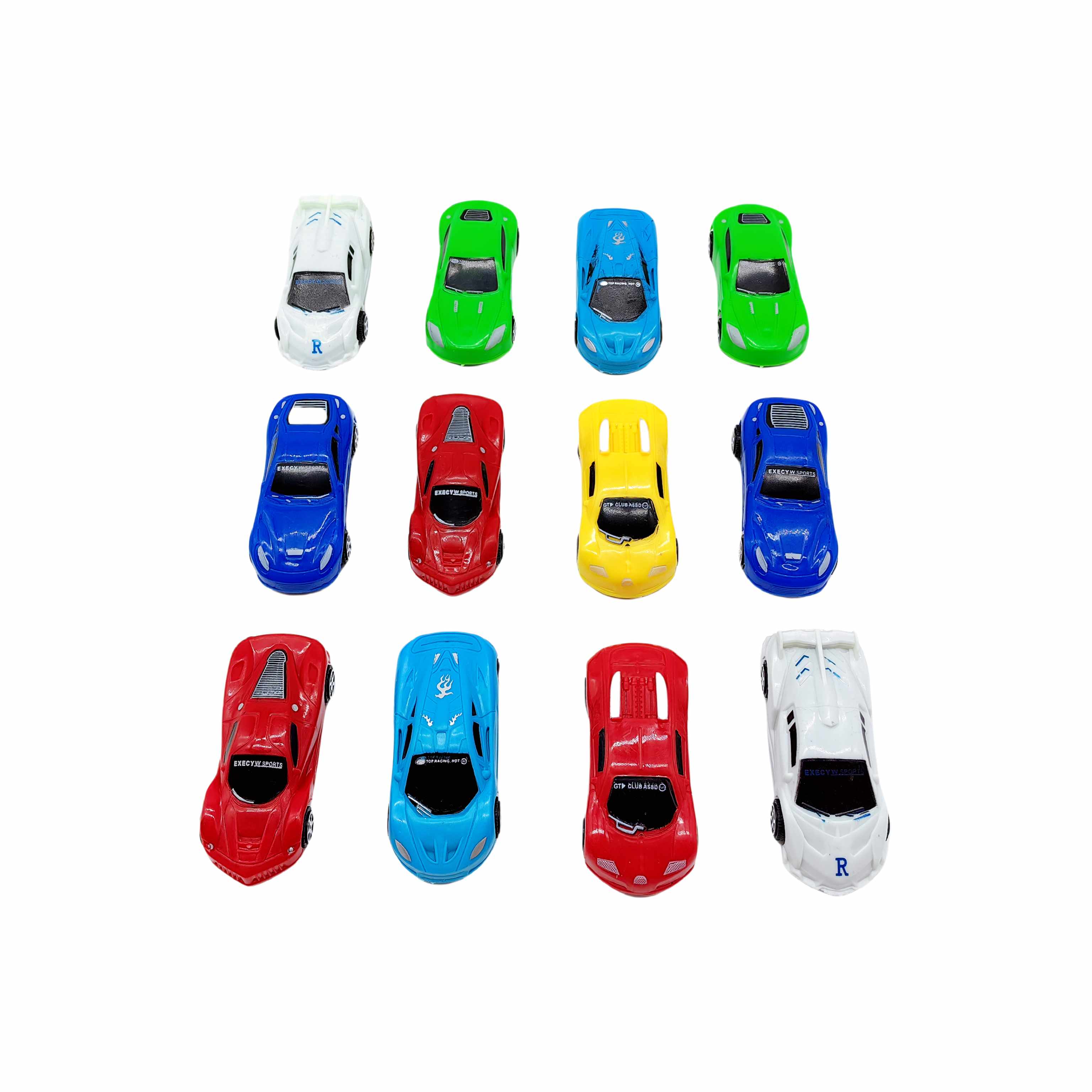 Hot Sale 12pcs Mini ABS Plastic Toy Cars for Kids Boys' Friction Inertia Toy Vehicle Small Scale